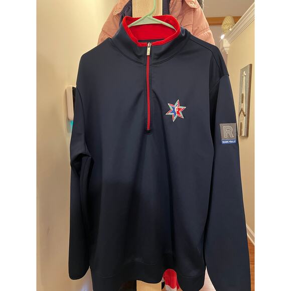 Men’s NBA All-Star Antigua Quarter Zip Pullover Navy Logo XL - Picture 1 of 5